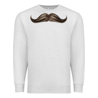 Oatmeal Heather brown moustache fa element Premium Sweatshirt - FaDigitalArtStudio
