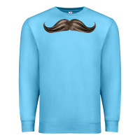 Ocean Blue brown moustache fa element Premium Sweatshirt - FaDigitalArtStudio