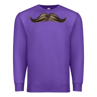 Purple brown moustache fa element Premium Sweatshirt - FaDigitalArtStudio