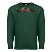Sports Green brown moustache fa element Premium Sweatshirt - FaDigitalArtStudio