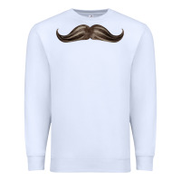 White brown moustache fa element Premium Sweatshirt - FaDigitalArtStudio