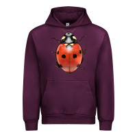 Mauve Wine lady bug Urban Hoodie - LillyAllenDesigns