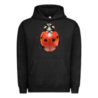Pigment Black lady bug Urban Hoodie - LillyAllenDesigns