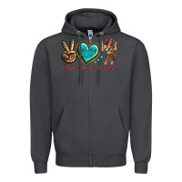 Smoke peace love cowgirl Zipper Hoodie - texasbilliewilder