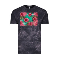 Cloud Black easter spring leopard serape background Vintage Tee - Artiststas