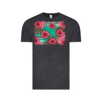 Vintage Black easter spring leopard serape background Vintage Tee - Artiststas