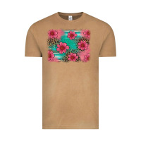 Vintage Camel easter spring leopard serape background Vintage Tee - Artiststas