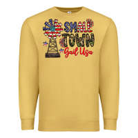 Antique Gold small town gail usa Premium Sweatshirt - CowhideDigitalArt