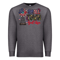 Charcoal Heather small town gail usa Premium Sweatshirt - CowhideDigitalArt