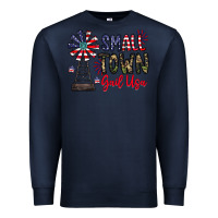 Navy small town gail usa Premium Sweatshirt - CowhideDigitalArt