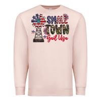 Pale Pink small town gail usa Premium Sweatshirt - CowhideDigitalArt