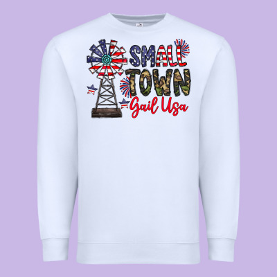 Small Town Gail Usa Premium Sweatshirt Designed By Cowhidedigitalart