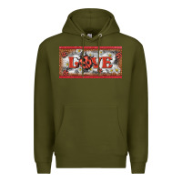 Army Green love ladybug    license plate template Premium Hoodie - BarkalooDesign