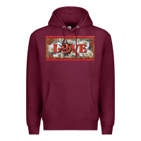 Burgundy love ladybug    license plate template Premium Hoodie - BarkalooDesign