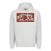 Dove Grey love ladybug    license plate template Premium Hoodie - BarkalooDesign