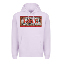 Lilac love ladybug    license plate template Premium Hoodie - BarkalooDesign