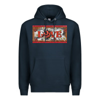 Navy love ladybug    license plate template Premium Hoodie - BarkalooDesign