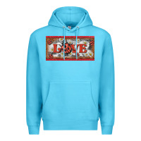 Ocean Blue love ladybug    license plate template Premium Hoodie - BarkalooDesign