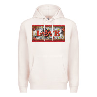 Pale Pink love ladybug    license plate template Premium Hoodie - BarkalooDesign
