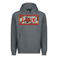 Rock love ladybug    license plate template Premium Hoodie - BarkalooDesign