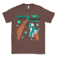 Chestnut Teal I Have Two Moods Afro Girl Sneakers Classic Tee - texasbilliewilder