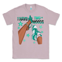 Lilac Teal I Have Two Moods Afro Girl Sneakers Classic Tee - texasbilliewilder