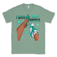 Sage Teal I Have Two Moods Afro Girl Sneakers Classic Tee - texasbilliewilder