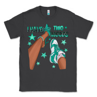 Smoke Teal I Have Two Moods Afro Girl Sneakers Classic Tee - texasbilliewilder