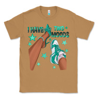 Toasted Coconut Teal I Have Two Moods Afro Girl Sneakers Classic Tee - texasbilliewilder