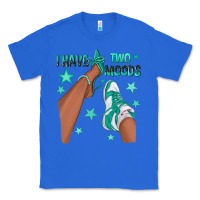 True Royal Teal I Have Two Moods Afro Girl Sneakers Classic Tee - texasbilliewilder