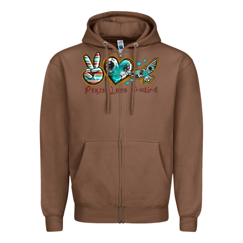 Peace Love Freebird Zipper Hoodie by texasbilliewilder | Teevron