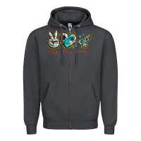 Smoke peace love freebird Zipper Hoodie - texasbilliewilder