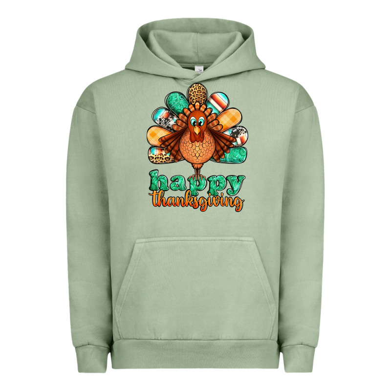 Happy Thanksgiving Turkey Urban Hoodie by Jasminsmagicworld | Teevron