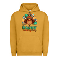 Pigment Peanut Butter happy thanksgiving turkey Urban Hoodie - Jasminsmagicworld