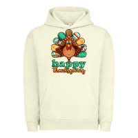 Pigment Pistachio happy thanksgiving turkey Urban Hoodie - Jasminsmagicworld