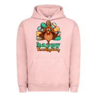 Pigment Salmon happy thanksgiving turkey Urban Hoodie - Jasminsmagicworld