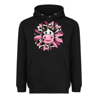 Black pink leopard sunflower cow Heavyweight Hoodie - RanaPortraitStore