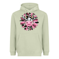 Matcha pink leopard sunflower cow Heavyweight Hoodie - RanaPortraitStore