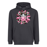 Smoke pink leopard sunflower cow Heavyweight Hoodie - RanaPortraitStore