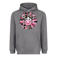 Storm pink leopard sunflower cow Heavyweight Hoodie - RanaPortraitStore