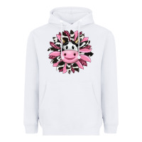 White pink leopard sunflower cow Heavyweight Hoodie - RanaPortraitStore