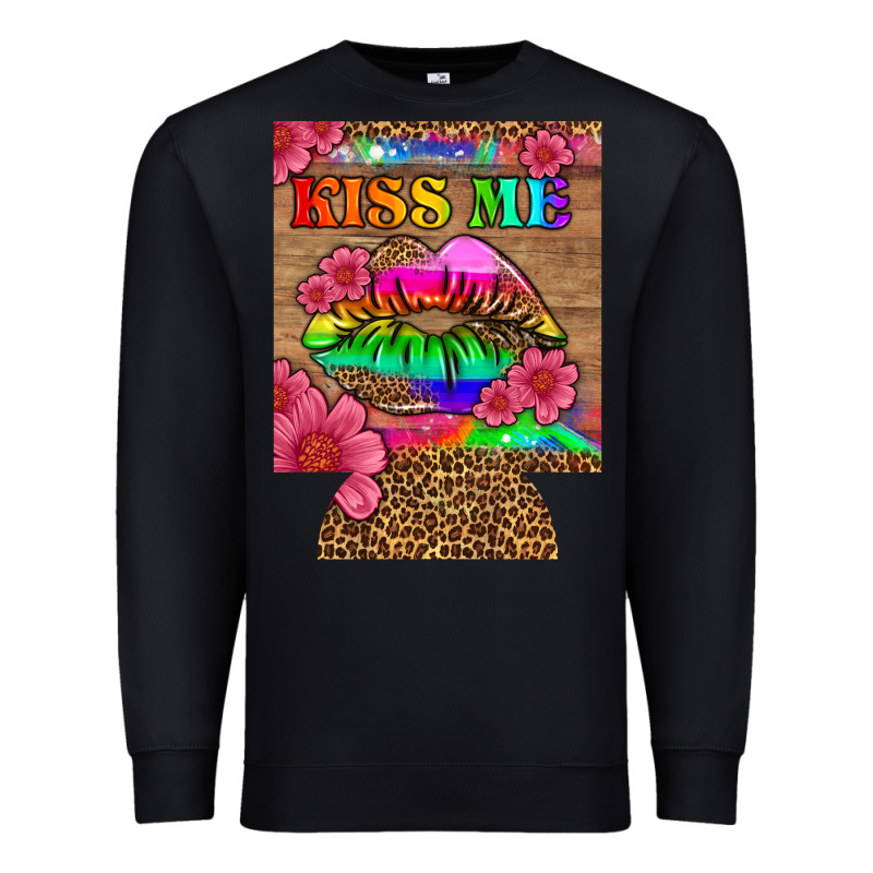 Lgbtq Kiss Me  Can Cooler Premium Sweatshirt by HRA Design Shop | Teevron