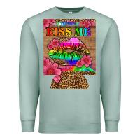 Seafoam lgbtq kiss me  can cooler Premium Sweatshirt - HRA Design Shop