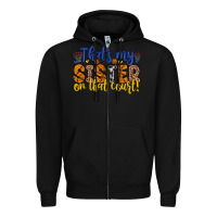 Black that s my sister on that court Zipper Hoodie - Zillion Design Studio