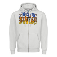 Dove Grey that s my sister on that court Zipper Hoodie - Zillion Design Studio