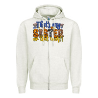 Oatmeal Heather that s my sister on that court Zipper Hoodie - Zillion Design Studio