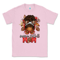 Bubblegum Pink american football mom red and silver afro messy bu Classic Tee - texasbilliewilder