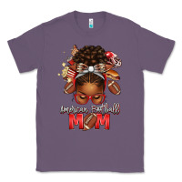 Lavender american football mom red and silver afro messy bu Classic Tee - texasbilliewilder