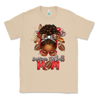 Mushroom american football mom red and silver afro messy bu Classic Tee - texasbilliewilder