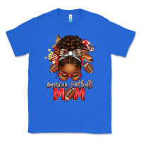 True Royal american football mom red and silver afro messy bu Classic Tee - texasbilliewilder